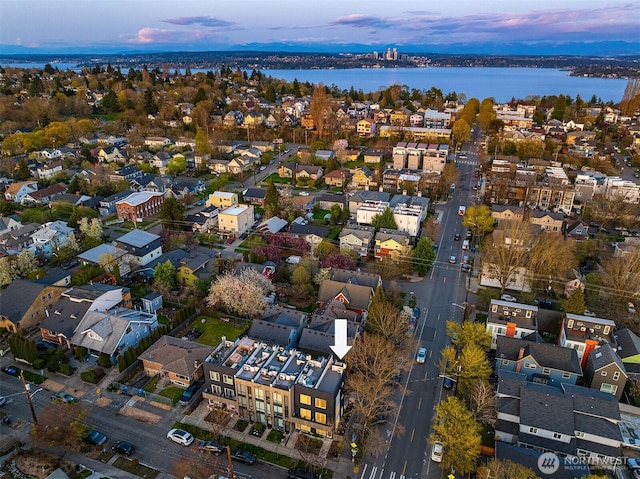 102 25th Ave Unit A, Seattle, WA 98122 - aerial view of property's location featuring nearby suburban area and a nearby body of water