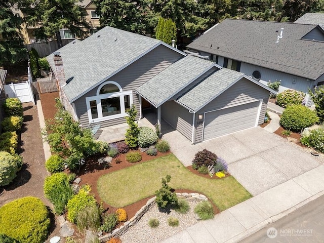 3200 SE Balboa Dr, Vancouver, WA 98683 - view of front facade with a garage, a shingled roof, and driveway