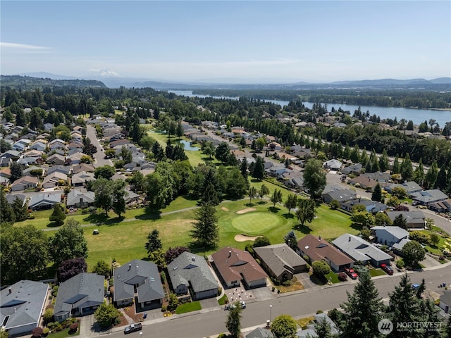 3200 SE Balboa Dr, Vancouver, WA 98683 - aerial view of residential area with a water and mountain view and a local golf course