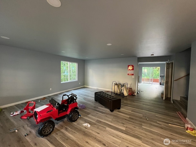 9525 S 221st Pl, Kent, WA 98031 - empty room featuring wood finished floors, healthy amount of natural light, and recessed lighting