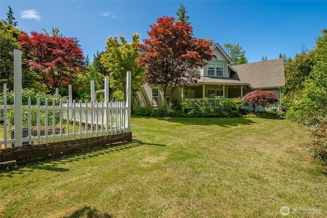 2285 Rusty Ln, Bellingham, WA 98229 - view of yard featuring covered porch