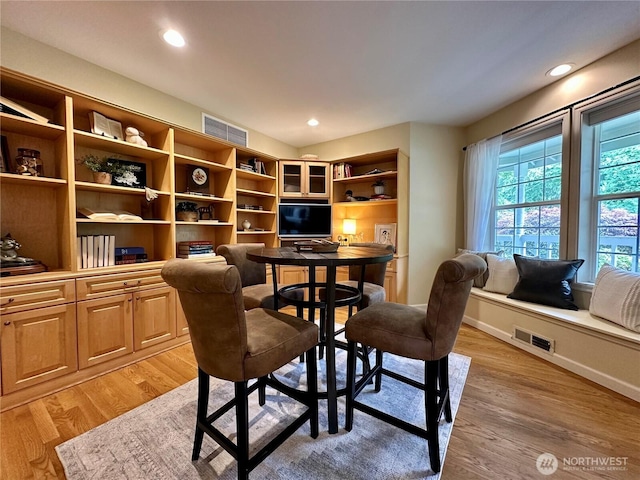 2285 Rusty Ln, Bellingham, WA 98229 - office area featuring light wood-style floors and recessed lighting