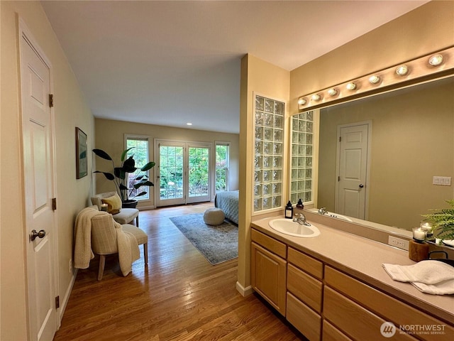 2285 Rusty Ln, Bellingham, WA 98229 - bathroom featuring wood finished floors and vanity