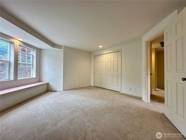 2285 Rusty Ln, Bellingham, WA 98229 - unfurnished bedroom with carpet floors, recessed lighting, and a closet