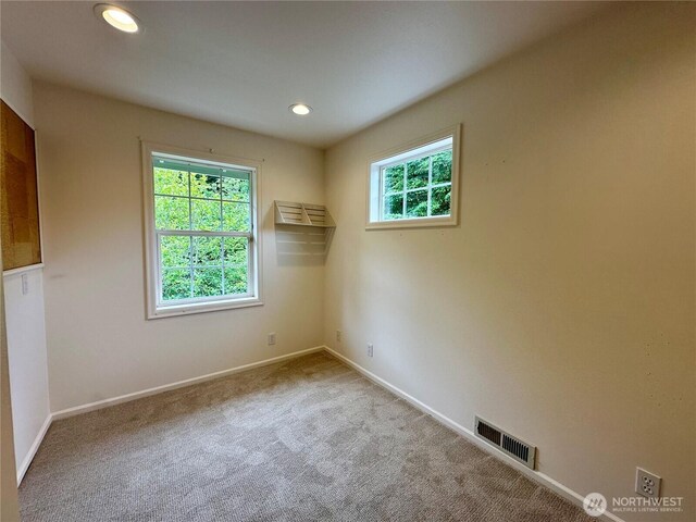 2285 Rusty Ln, Bellingham, WA 98229 - unfurnished room featuring carpet and recessed lighting