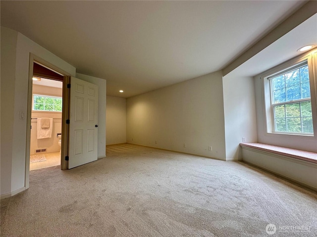 2285 Rusty Ln, Bellingham, WA 98229 - empty room with light colored carpet, plenty of natural light, and recessed lighting