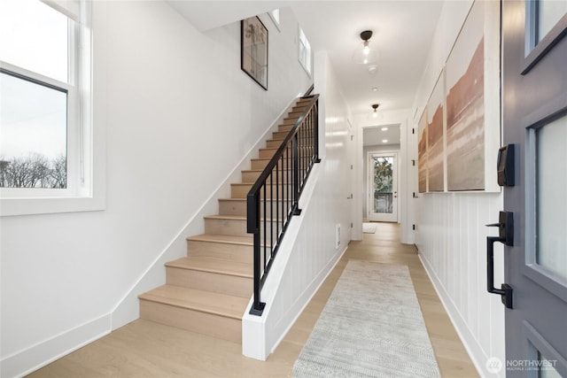 18814 99th Ct NE Unit A, Bothell, WA 98011 - stairs with wood finished floors and baseboards
