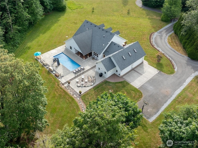 6068 E Hemmi Ln, Bellingham, WA 98226 - view from above of property with a pool area