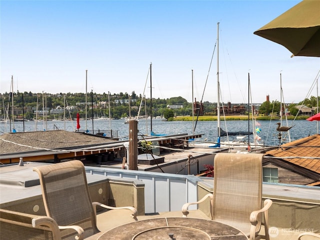 2727 Fairview Ave E Unit 12, Seattle, WA 98102 - dock area featuring a water view