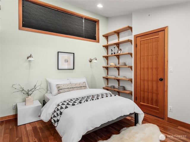 2727 Fairview Ave E Unit 12, Seattle, WA 98102 - bedroom featuring wood finished floors and recessed lighting