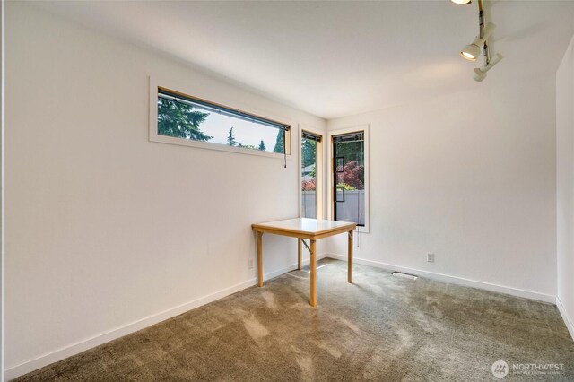 2314 140th Pl SE, Mill Creek, WA 98012 - carpeted empty room with track lighting and baseboards