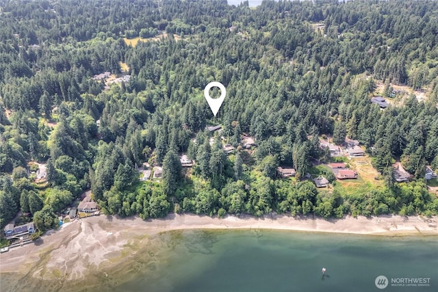 4211 Leavelle St NW, Olympia, WA 98502 - aerial view of property and surrounding area featuring a forest and a nearby body of water