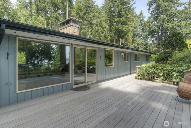 4211 Leavelle St NW, Olympia, WA 98502 - deck with view of scattered trees