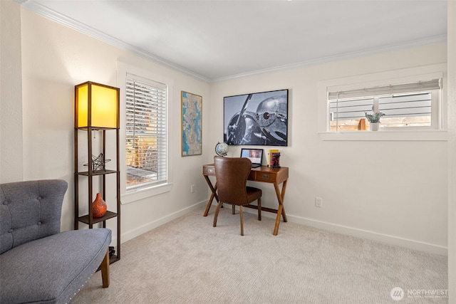 1040 S Director St Unit A, Seattle, WA 98108 - office with healthy amount of natural light, ornamental molding, and carpet