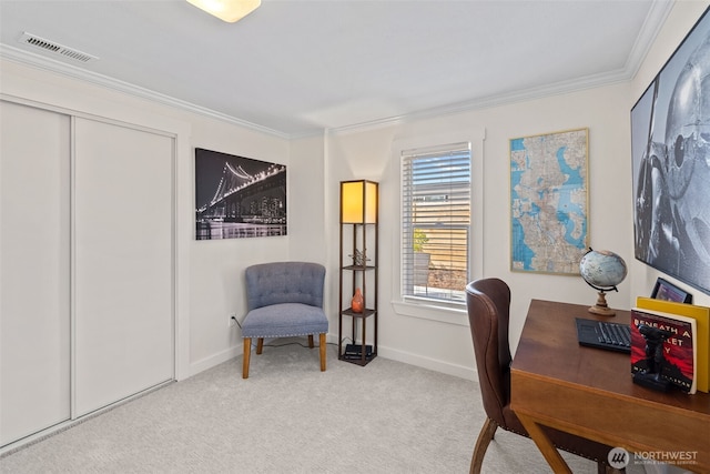 1040 S Director St Unit A, Seattle, WA 98108 - carpeted office featuring crown molding