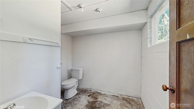 5169 Banner Rd SE, Port Orchard, WA 98367 - full bath with unfinished concrete flooring and a bath