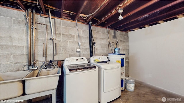 5169 Banner Rd SE, Port Orchard, WA 98367 - laundry room with separate washer and dryer and electric water heater