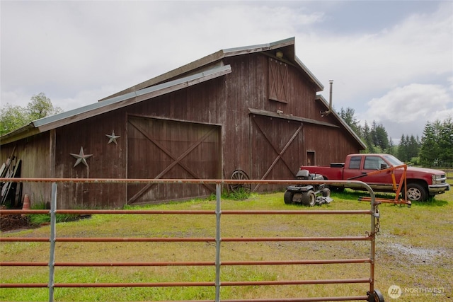 213 Monte Elma Rd, Montesano, WA 98563 - view of barn featuring driveway