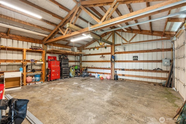 172 Equine Dr, Onalaska, WA 98570 - garage with metal wall