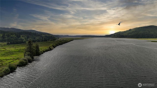 752 Parpala, Naselle, WA 98638 - view of asphalt street with a water and mountain view