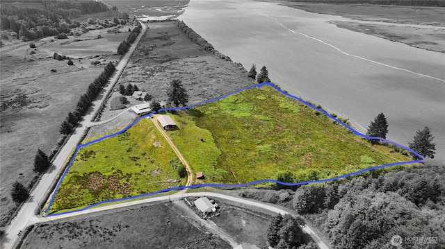 752 Parpala, Naselle, WA 98638 - aerial view of property's location featuring property boundaries highlighted