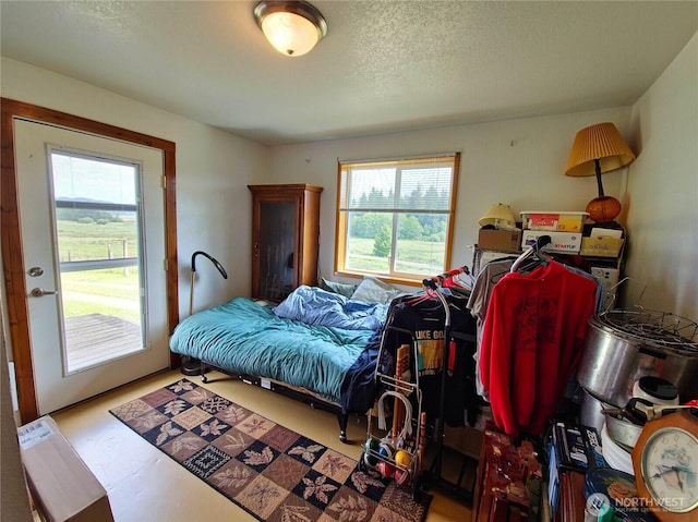 752 Parpala, Naselle, WA 98638 - bedroom featuring multiple windows and a textured ceiling