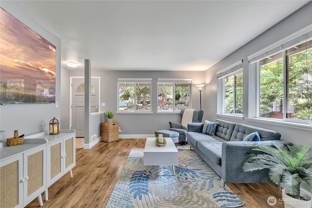 21628 SE 271st St, Maple Valley, WA 98038 - living area with healthy amount of natural light and light wood finished floors