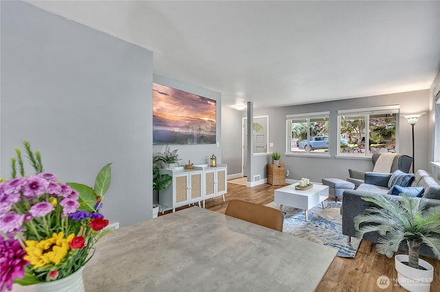 21628 SE 271st St, Maple Valley, WA 98038 - living area featuring wood finished floors