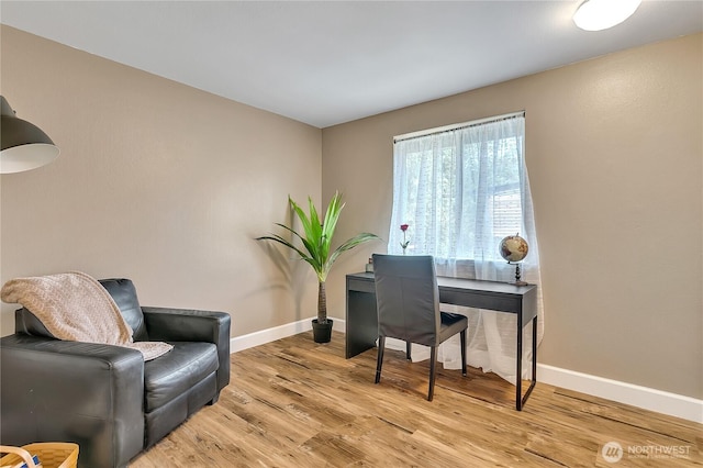 21628 SE 271st St, Maple Valley, WA 98038 - office featuring baseboards and light wood-style flooring
