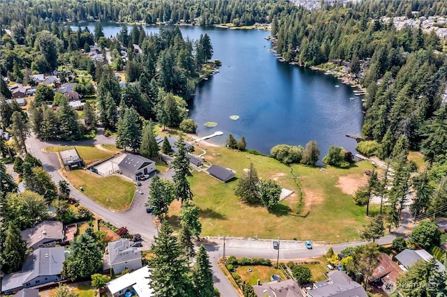 21628 SE 271st St, Maple Valley, WA 98038 - aerial view of property and surrounding area with a large body of water and nearby suburban area
