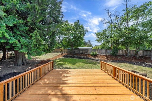 5201 S 298th Ct, Auburn, WA 98001 - deck featuring a fenced backyard