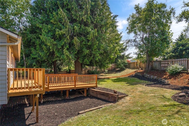 5201 S 298th Ct, Auburn, WA 98001 - fenced backyard featuring a wooden deck