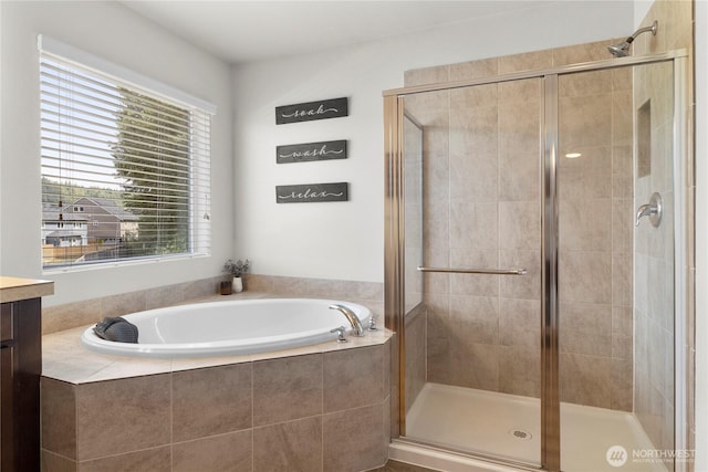 902 Van Ogle Ln NW, Orting, WA 98360 - full bath with a garden tub, a stall shower, and vanity