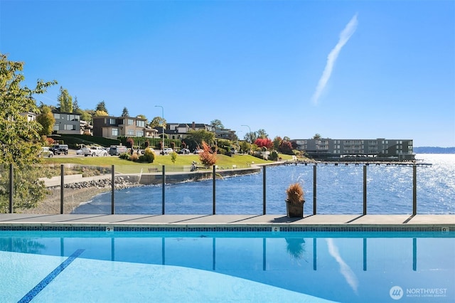 515 Lake St S Unit 205, Kirkland, WA 98033 - outdoor pool with a water view