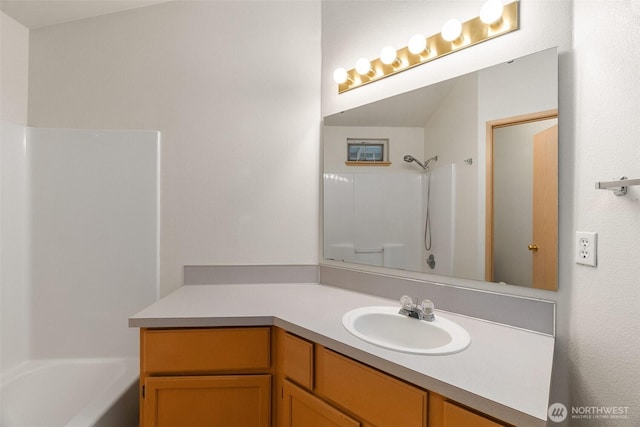 6317 Barstow Ln SE Unit 8, Lacey, WA 98513 - bathroom featuring vanity and shower / bath combination