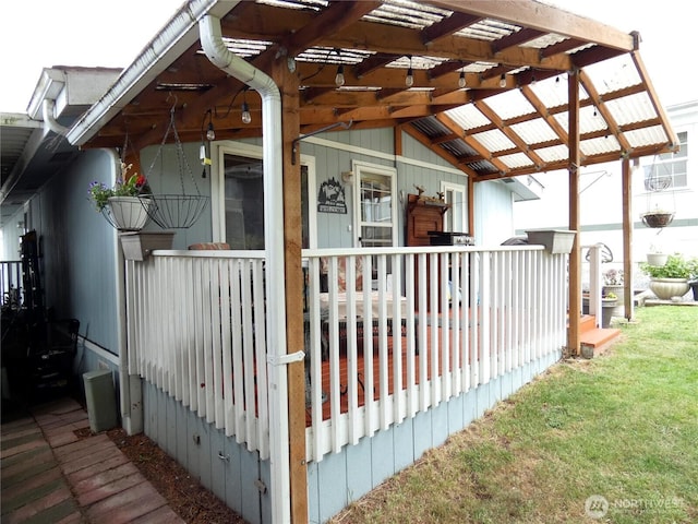 1200 Lincoln St Unit 154, Bellingham, WA 98229 - view of home's exterior with covered porch and a pergola