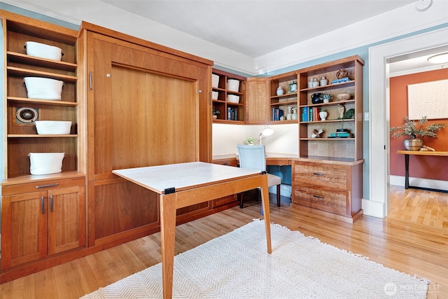 219 N Tacoma Ave Unit A205, Tacoma, WA 98403 - office space with light wood finished floors and built in study area
