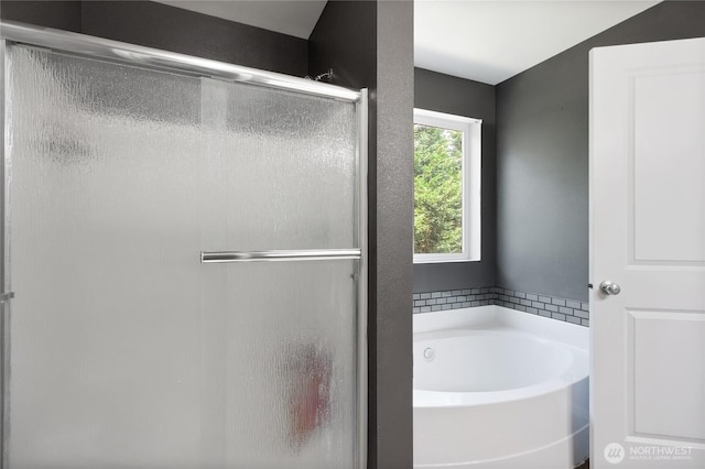 2117 197th Street Ct E, Spanaway, WA 98387 - full bath with a stall shower and a bath