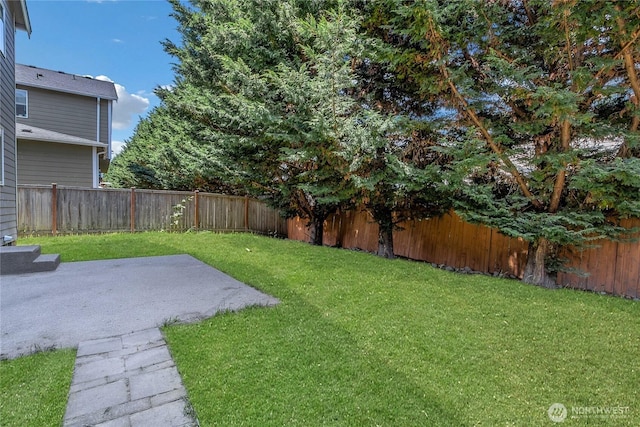 2117 197th Street Ct E, Spanaway, WA 98387 - fenced backyard with a patio