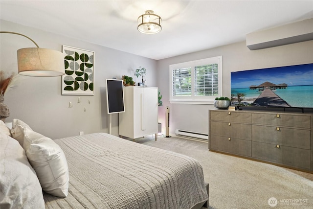 916 3rd Ave Unit A104, Kirkland, WA 98033 - bedroom with a baseboard radiator and light carpet