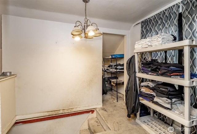 5229 S Thompson Ave, Tacoma, WA 98408 - walk in closet with a chandelier