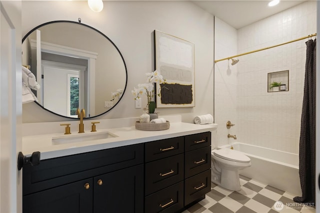 157 26th Ave, Seattle, WA 98122 - full bathroom with tile patterned floors, vanity, and shower / tub combo with curtain