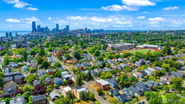 157 26th Ave, Seattle, WA 98122 - aerial view of city skyline