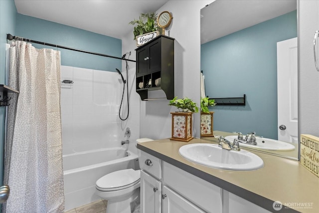 1120 15th Ave, Sultan, WA 98294 - bathroom featuring vanity, shower / tub combo, and tile patterned floors