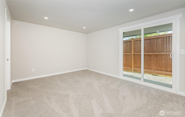 9621 1st Ave SE, Everett, WA 98208 - carpeted spare room with baseboards and recessed lighting