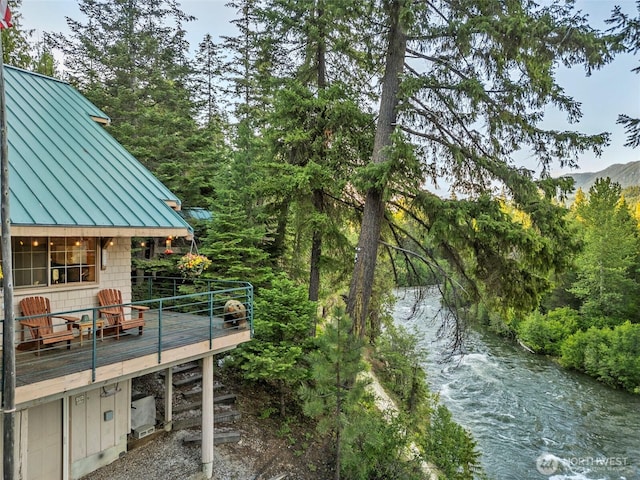 2290 Riffle Dr, Leavenworth, WA 98826 - view of yard with a deck with water view