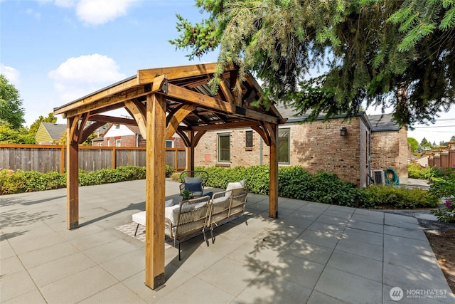 8315 24th Ave NW, Seattle, WA 98117 - view of patio / terrace with a gazebo and outdoor lounge area