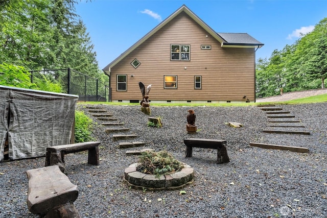 143 Scenic Ln, Mossyrock, WA 98564 - back of house with crawl space