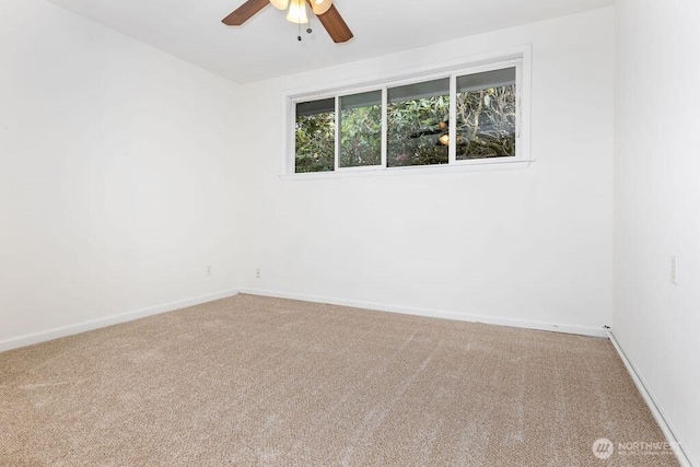 731 Maplewood Ave, Kent, WA 98030 - carpeted spare room featuring ceiling fan and baseboards