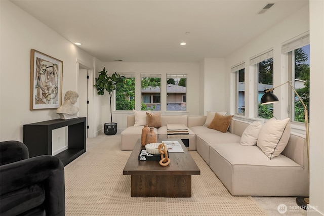 10637 128th Ave NE, Kirkland, WA 98033 - living area featuring carpet floors and recessed lighting